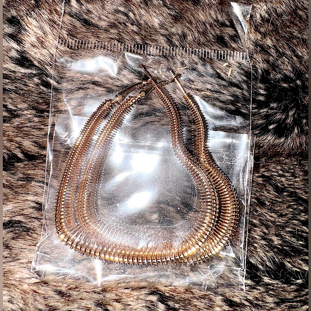 Elegant Gold Fashion Hoop Earrings